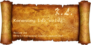 Kenessey László névjegykártya